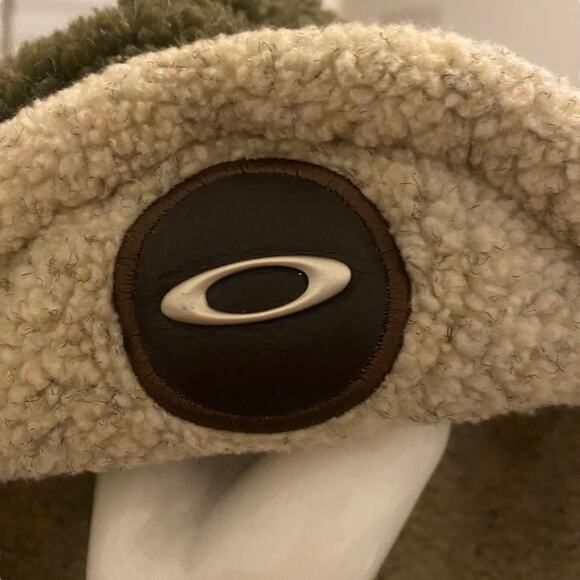 Oakley Software Rare Moscow Trapper Ushanka Aviator Hat Green & Tan Y2K 2000s - Picture 3 of 9